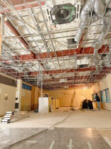 金沢市・商業施設テナント内装工事前の躯体むき出し状態|出口建装